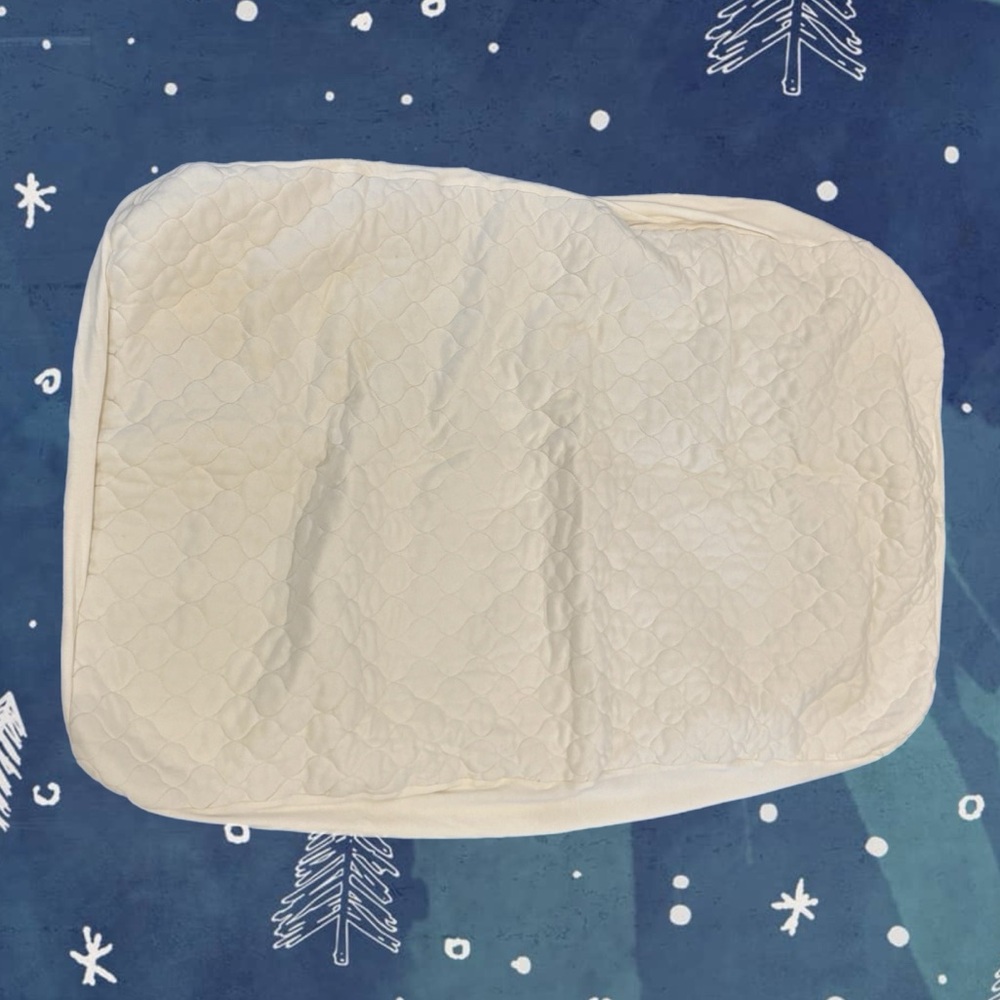 Set of 2 Waterproof Quilted Crib Size Fitted Mattress Cover w/ Organic Cotton - Picture 3 of 3